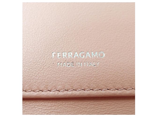 Tarjetero de piel rosa Salvatore Ferragamo - vista 5