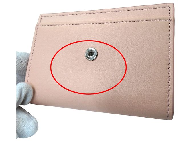 Tarjetero de piel rosa Salvatore Ferragamo - vista 7