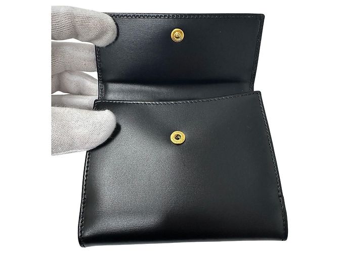 Salvatore Ferragamo Vara Bi-Fold Ledergeldbörse Schwarz - Ansicht 4