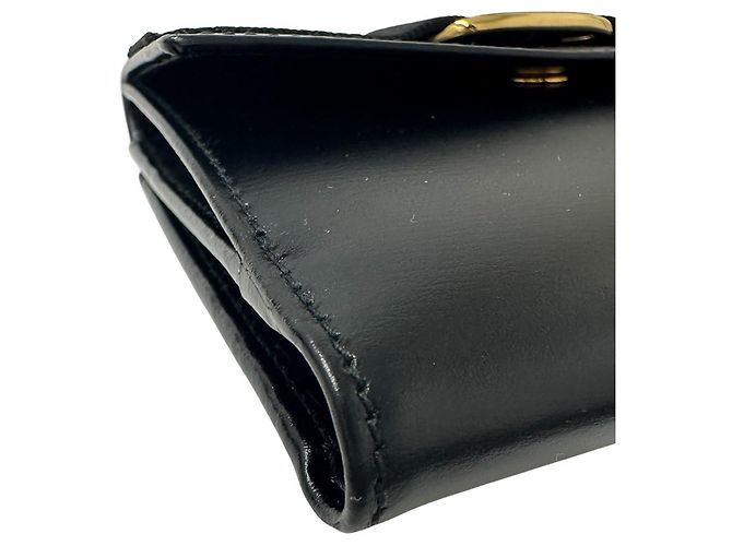 Salvatore Ferragamo Vara Bi-Fold Ledergeldbörse Schwarz - Ansicht 6