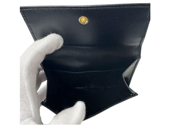 Salvatore Ferragamo Vara Bi-Fold Ledergeldbörse Schwarz - Ansicht 9