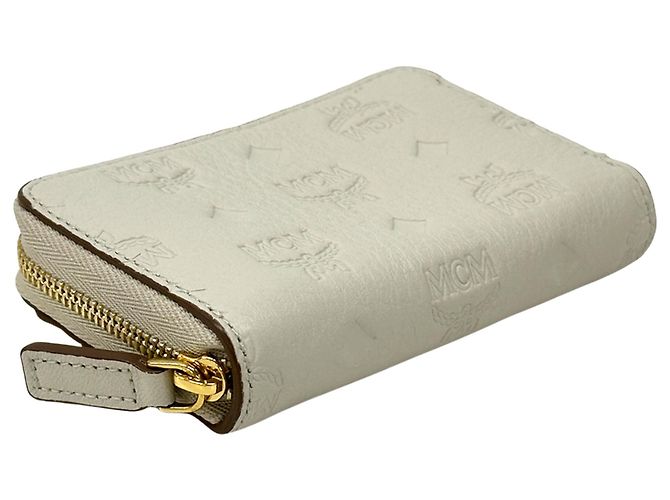 MCM Leather Business Card Case White - view 3