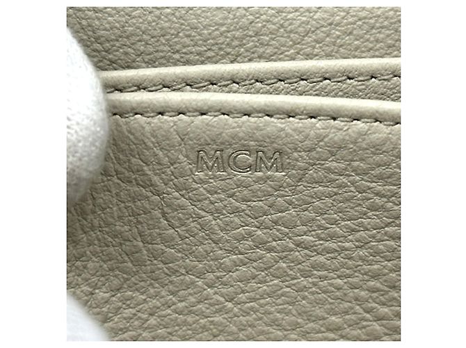 MCM Leather Business Card Case White - view 5