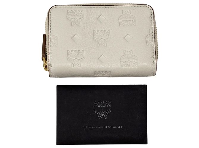 MCM Leather Business Card Case White - view 6