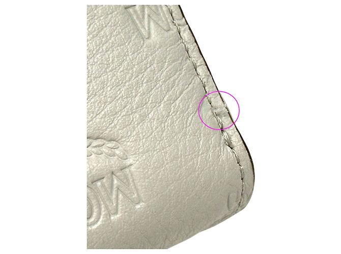 MCM Leather Business Card Case White - view 8