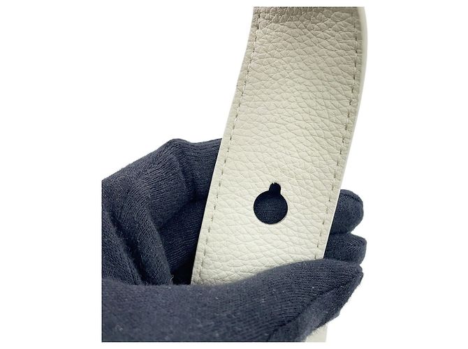 Loewe Pebble Baguette Mini Lederhandtasche Weiß - Ansicht 11