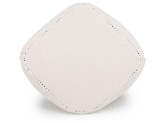 Loewe Pebble Baguette Mini Lederhandtasche Weiß - Ansicht 3