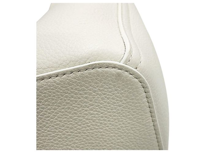 Loewe Pebble Baguette Mini Lederhandtasche Weiß - Ansicht 7