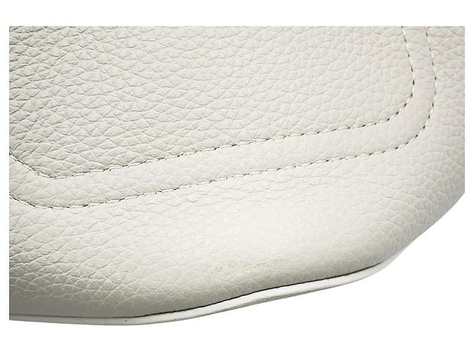 Loewe Pebble Baguette Mini Lederhandtasche Weiß - Ansicht 8