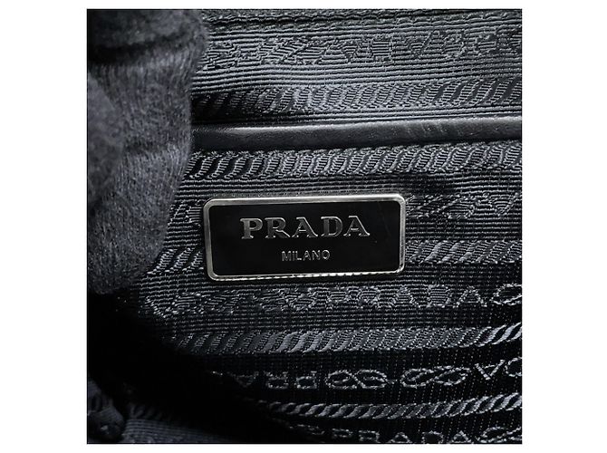 Prada Triangle Tote Bag Schwarz - Ansicht 15