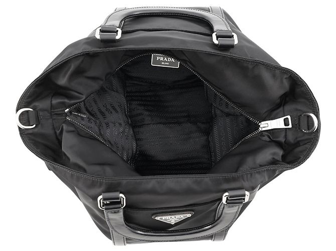 Prada Triangle Tote Bag Schwarz - Ansicht 6