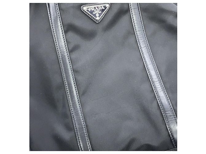 Prada Triangle Tote Bag Schwarz - Ansicht 9