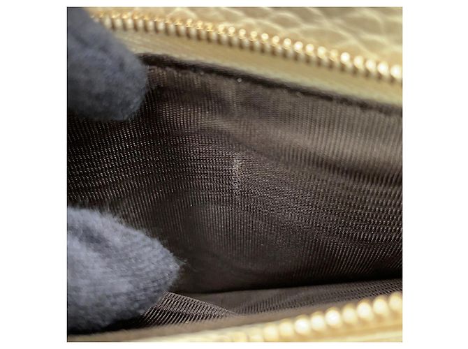 Cartera con cadena Gucci de piel con G entrelazadas Crudo - vista 11