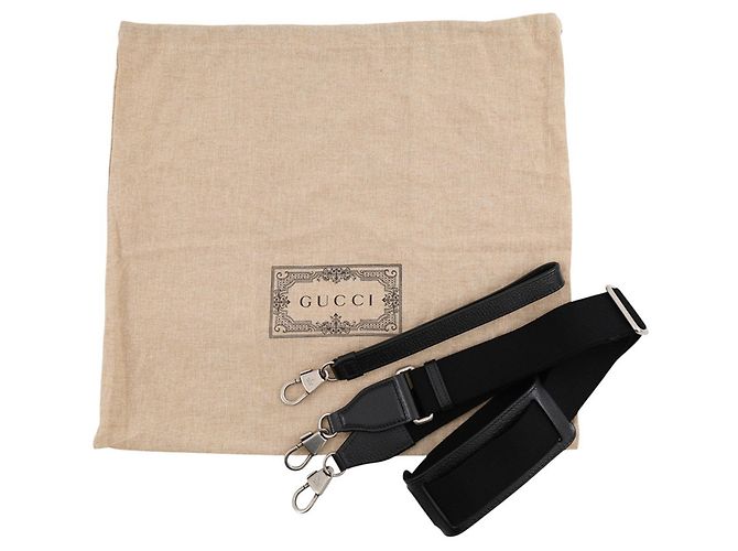 Borsa a tracolla Gucci Jumbo GG Canvas Nero - vista 15