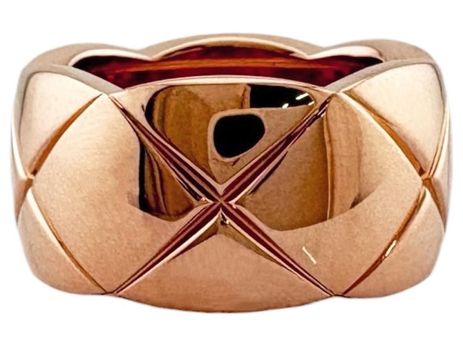 Bague Large Chanel Coco Crush Doré - vue 3