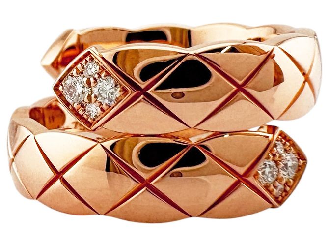 Bague Chanel Coco Crush Diamants Doré - vue 3