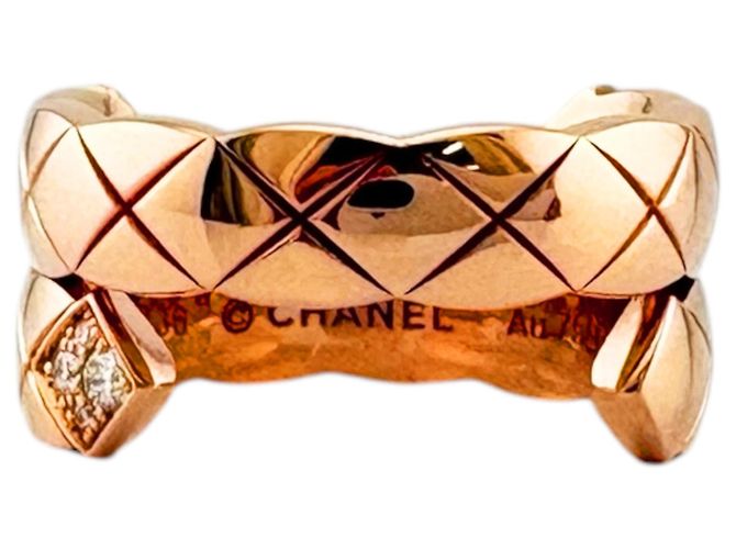 Bague Chanel Coco Crush Diamants Doré - vue 6