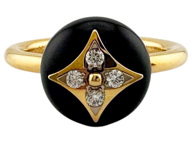 Louis Vuitton Bague B Blossom Ring Negro Multicolor Dorado - vista 3