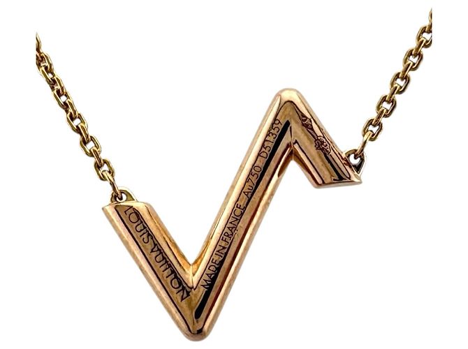 Collana Louis Vuitton Vault Upside Down D'oro - vista 3