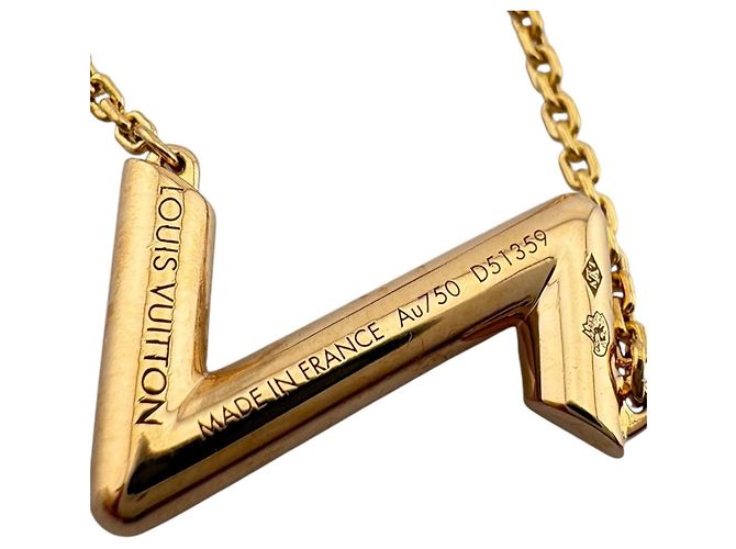 Collana Louis Vuitton Vault Upside Down D'oro - vista 5