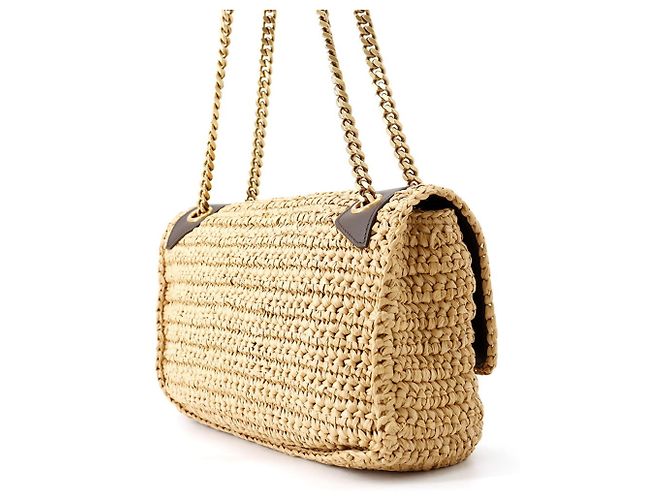 Borsa a tracolla con catena Yves Saint Laurent Paris Marrone - vista 2