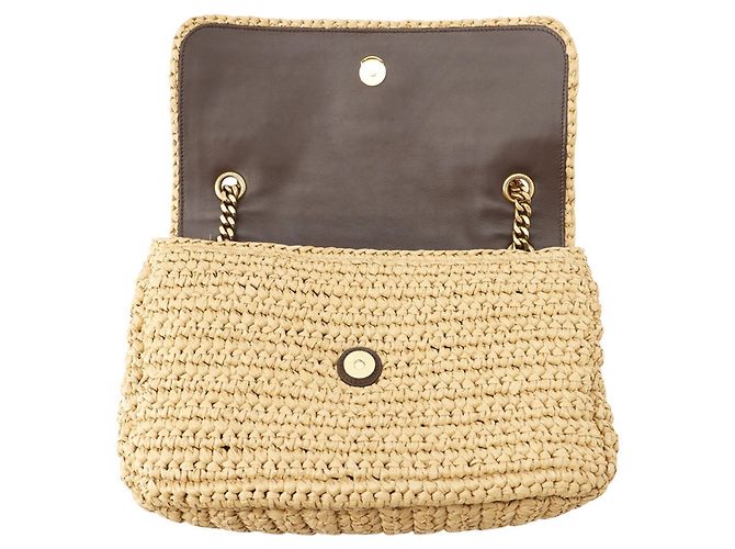 Borsa a tracolla con catena Yves Saint Laurent Paris Marrone - vista 6