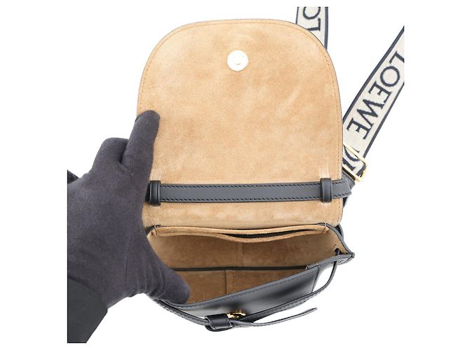 Gate Borsa a tracolla Loewe in pelle nera Nero - vista 5