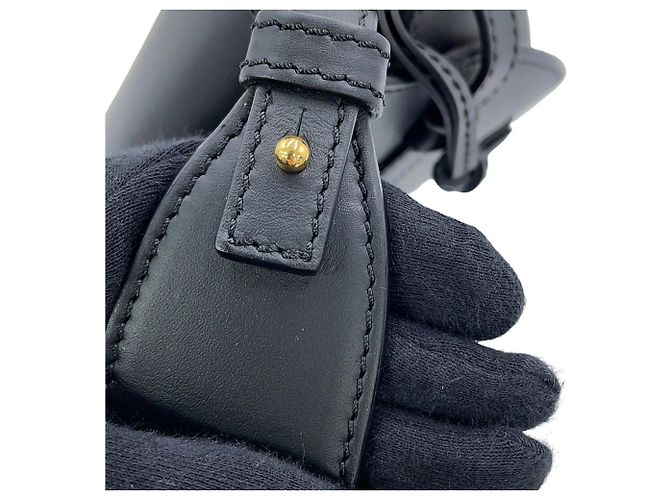 Gate Borsa a tracolla Loewe in pelle nera Nero - vista 9