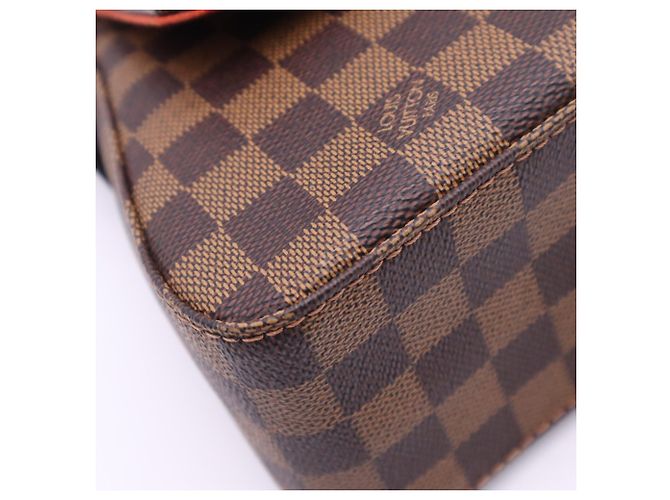 Louis Vuitton Damier Mini Looping Handtasche Braun Rot Beige - Ansicht 10