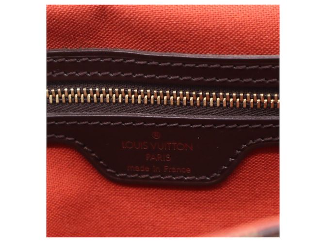 Louis Vuitton Damier Mini Looping Handtasche Braun Rot Beige - Ansicht 15
