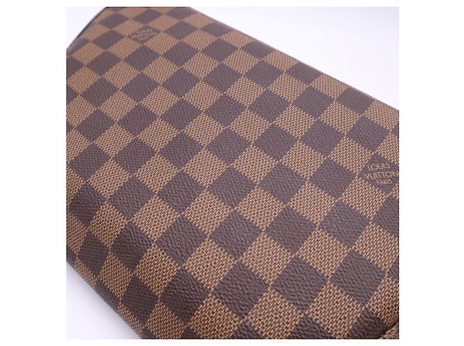 Louis Vuitton Damier Mini Looping Handtasche Braun Rot Beige - Ansicht 4