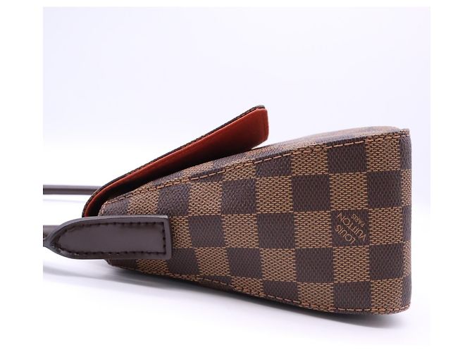 Louis Vuitton Damier Mini Looping Handtasche Braun Rot Beige - Ansicht 5
