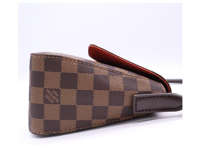 Louis Vuitton Damier Mini Looping Handtasche Braun Rot Beige - Ansicht 6