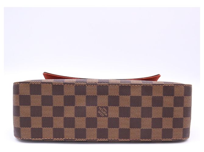 Louis Vuitton Damier Mini Looping Handtasche Braun Rot Beige - Ansicht 7