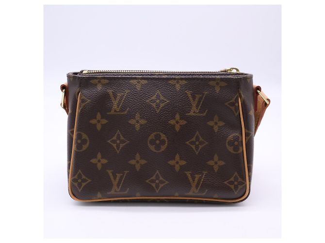 Borsa a tracolla Louis Vuitton Monogram Viva Cite PM Marrone Beige - vista 2