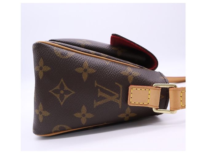 Borsa a tracolla Louis Vuitton Monogram Viva Cite PM Marrone Beige - vista 6
