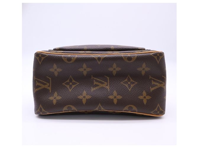 Borsa a tracolla Louis Vuitton Monogram Viva Cite PM Marrone Beige - vista 7