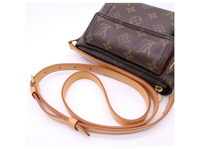Borsa a tracolla Louis Vuitton Monogram Viva Cite PM Marrone Beige - vista 9