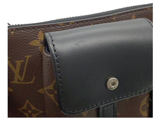 Bumbag Louis Vuitton Monogram Macassar Sling Bag Black - view 7