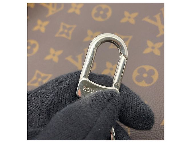 Borsa a tracolla Louis Vuitton Monogram Macassar Avenue Nero Monogramma - vista 12