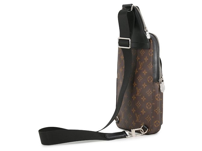 Borsa a tracolla Louis Vuitton Monogram Macassar Avenue Nero Monogramma - vista 2