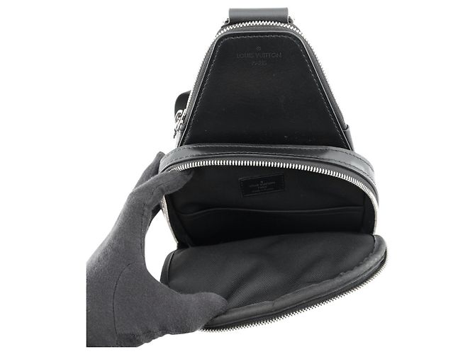 Borsa a tracolla Louis Vuitton Monogram Macassar Avenue Nero Monogramma - vista 6