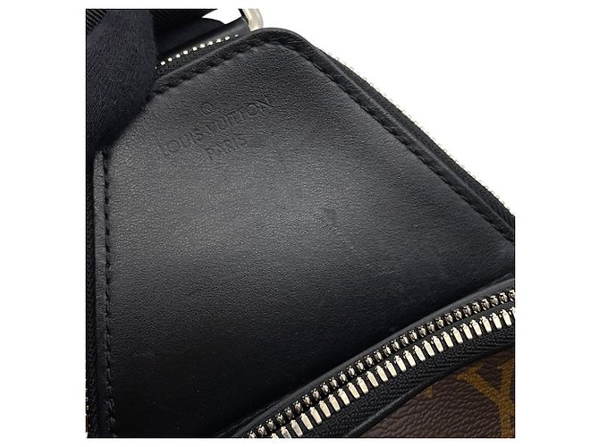 Borsa a tracolla Louis Vuitton Monogram Macassar Avenue Nero Monogramma - vista 8