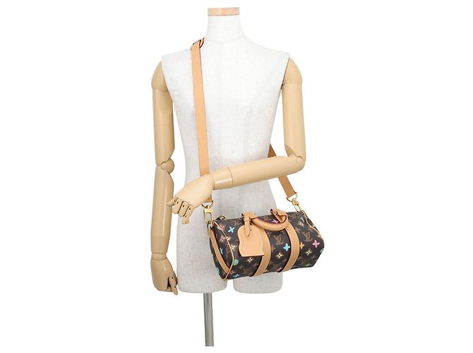 Borsa Louis Vuitton Monogram Craggy Keepall Bandoulière 25 Marrone - vista 5