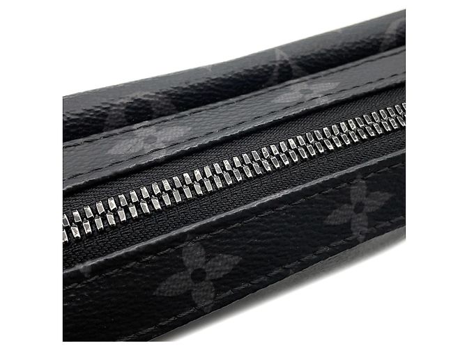Borsa a tracolla Steamer Monogram Eclipse Louis Vuitton Nero - vista 12