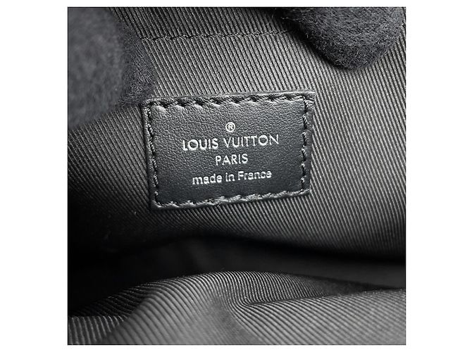 Borsa a tracolla Steamer Monogram Eclipse Louis Vuitton Nero - vista 17