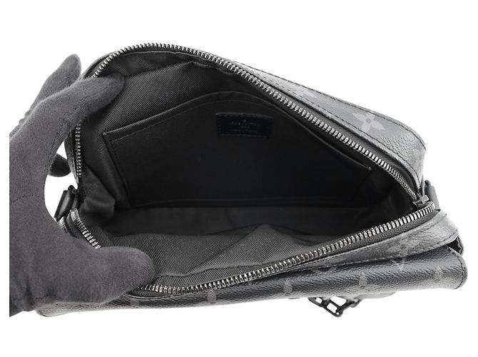 Borsa a tracolla Steamer Monogram Eclipse Louis Vuitton Nero - vista 6