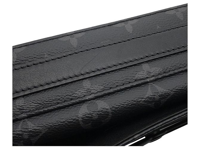 Borsa a tracolla Steamer Monogram Eclipse Louis Vuitton Nero - vista 9