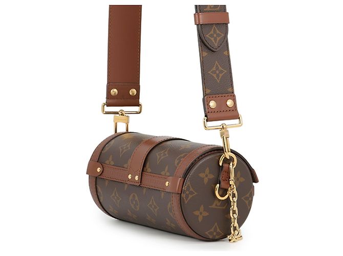 Borsa a tracolla Louis Vuitton Monogram Papillon Trunk Marrone - vista 2