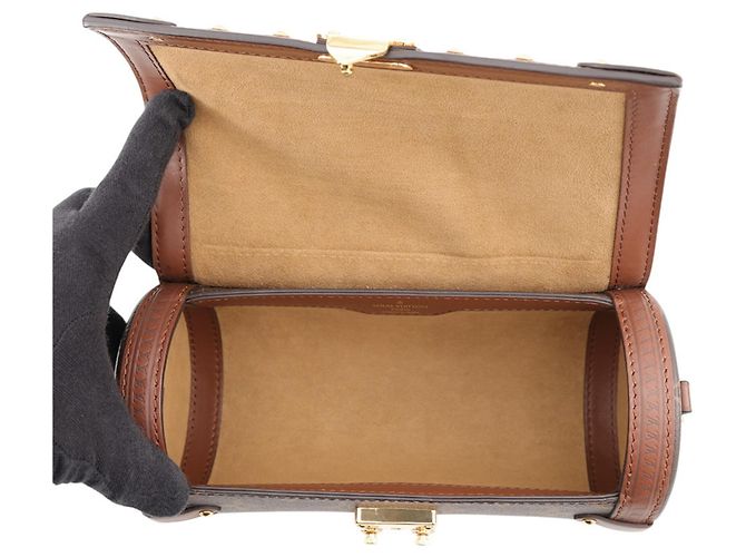 Borsa a tracolla Louis Vuitton Monogram Papillon Trunk Marrone - vista 6